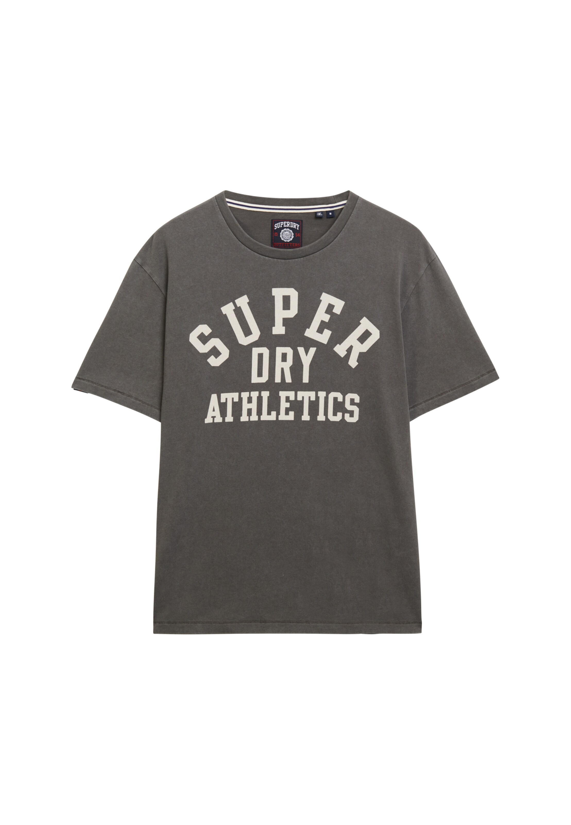 T-Shirt 'Athletic Essential' Superdry en gris : devant