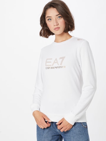 EA7 Emporio Armani - Camisa 'Ea7' em branco: frente