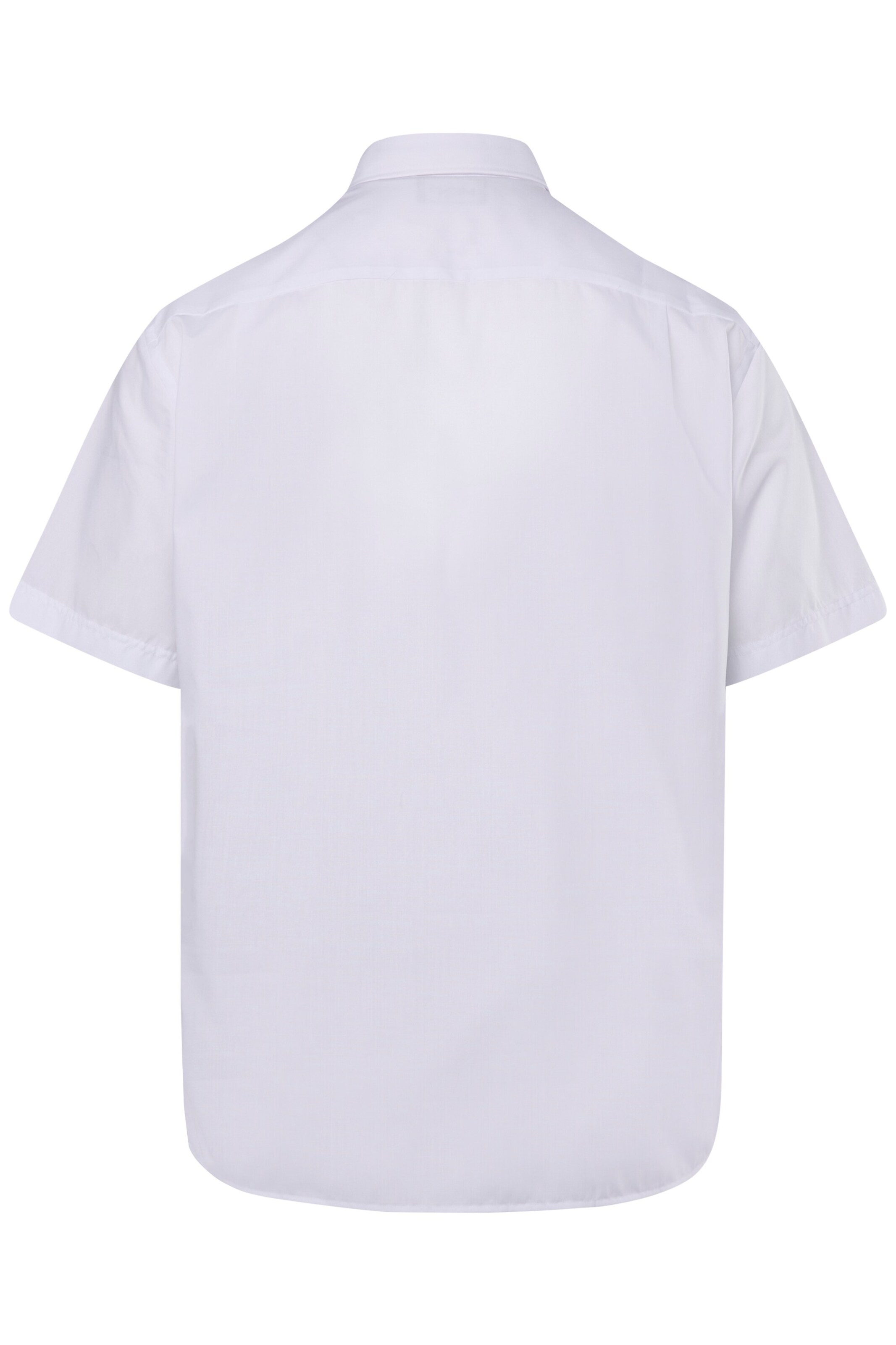 Men Plus Comfort fit Button Up Shirt in White