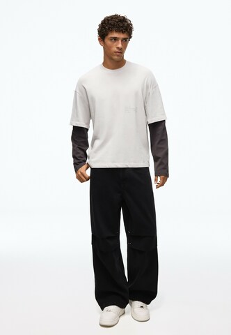 Bershka Loosefit Farmer - fekete