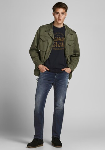 JACK & JONES Slimfit Džíny 'Tim Original' – modrá