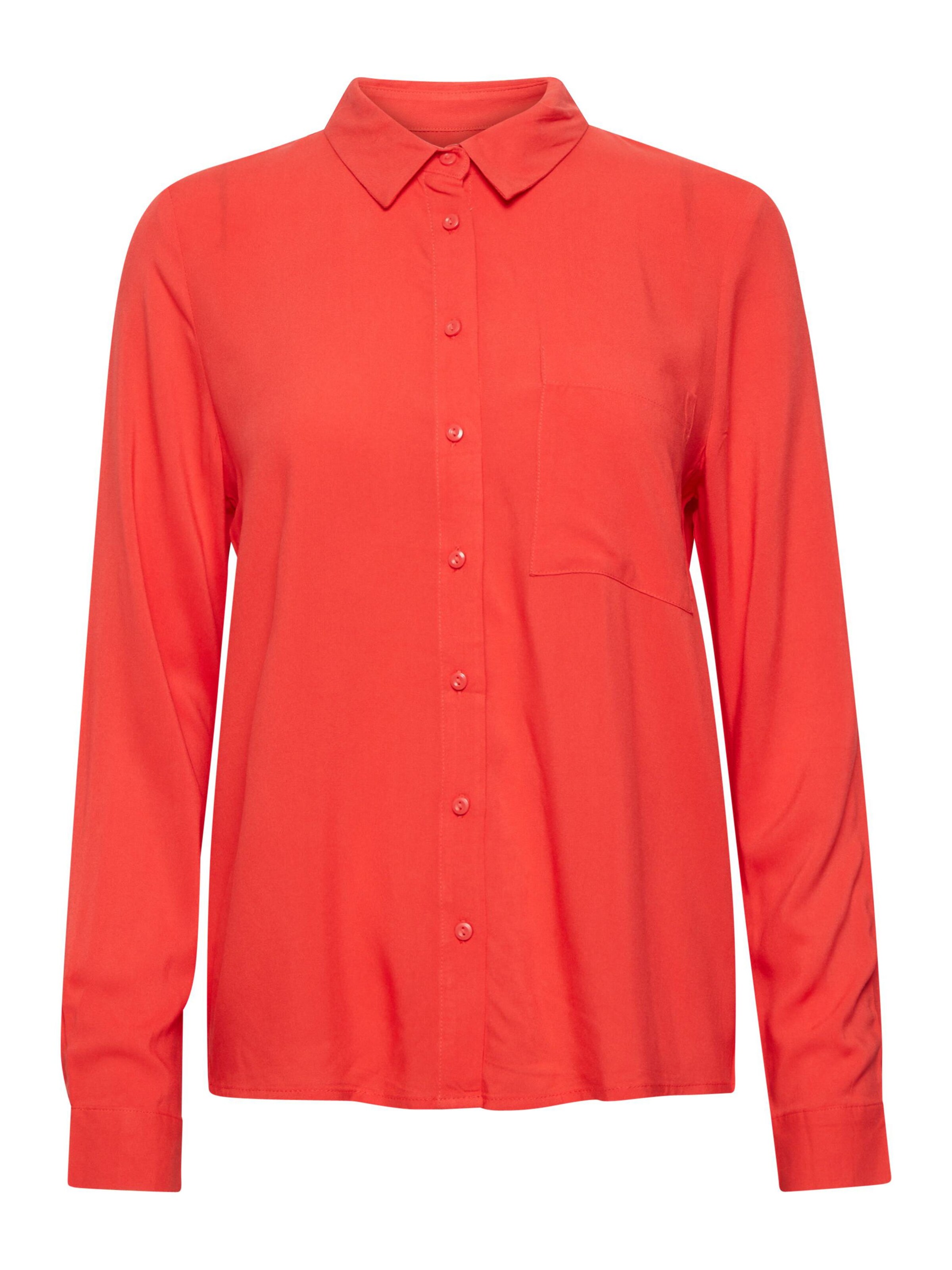 ICHI Blouse 'IHMain' in Rood: voorkant