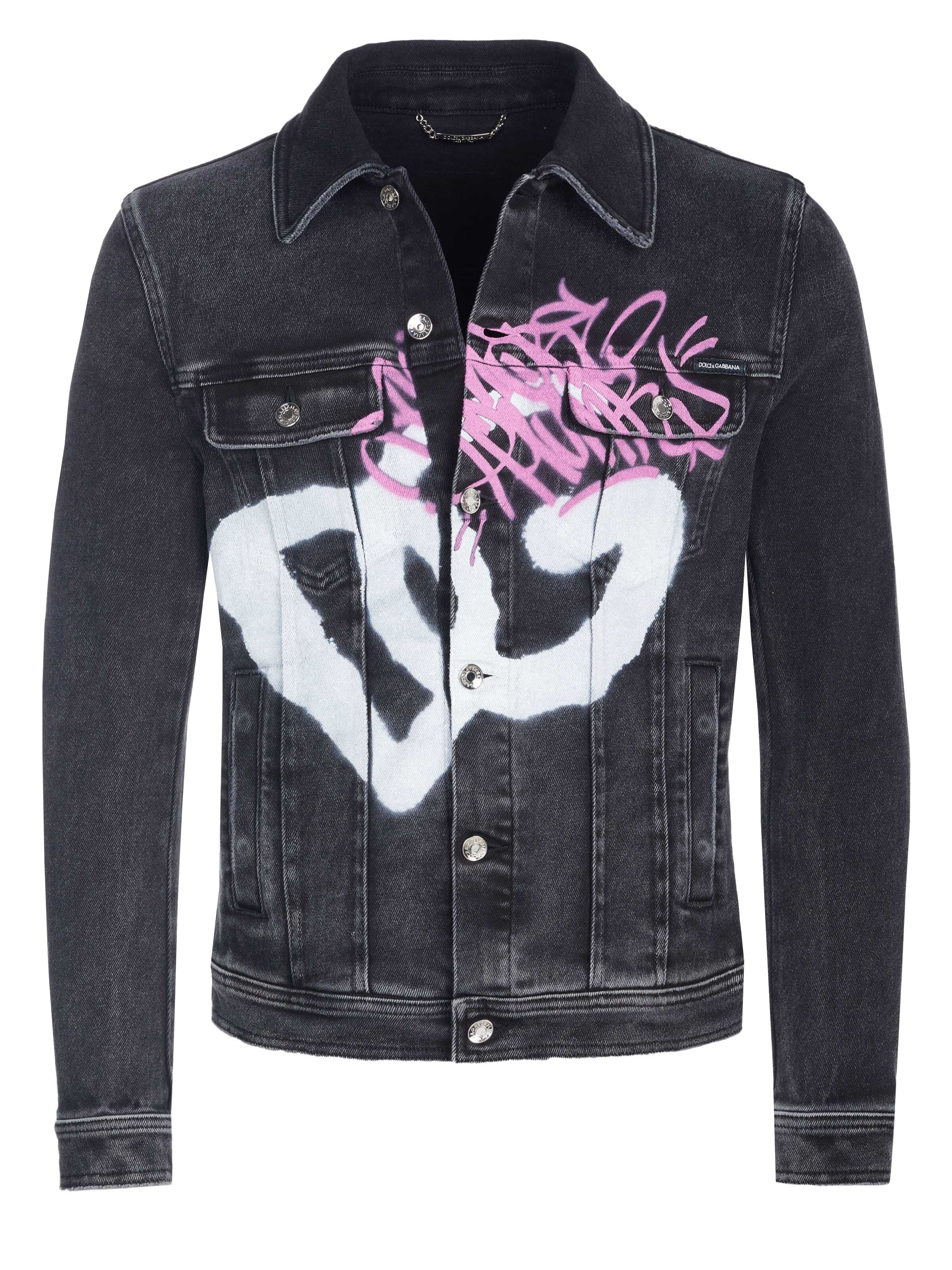 DOLCE & GABBANA Between-Season Jacket 'Dolce & Gabbana Jacke' in M-L in Black, Item view