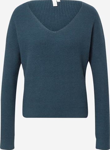 Pull-over QS en bleu : devant