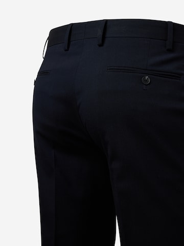 Coupe slim Pantalon à plis BURTON MENSWEAR LONDON en bleu