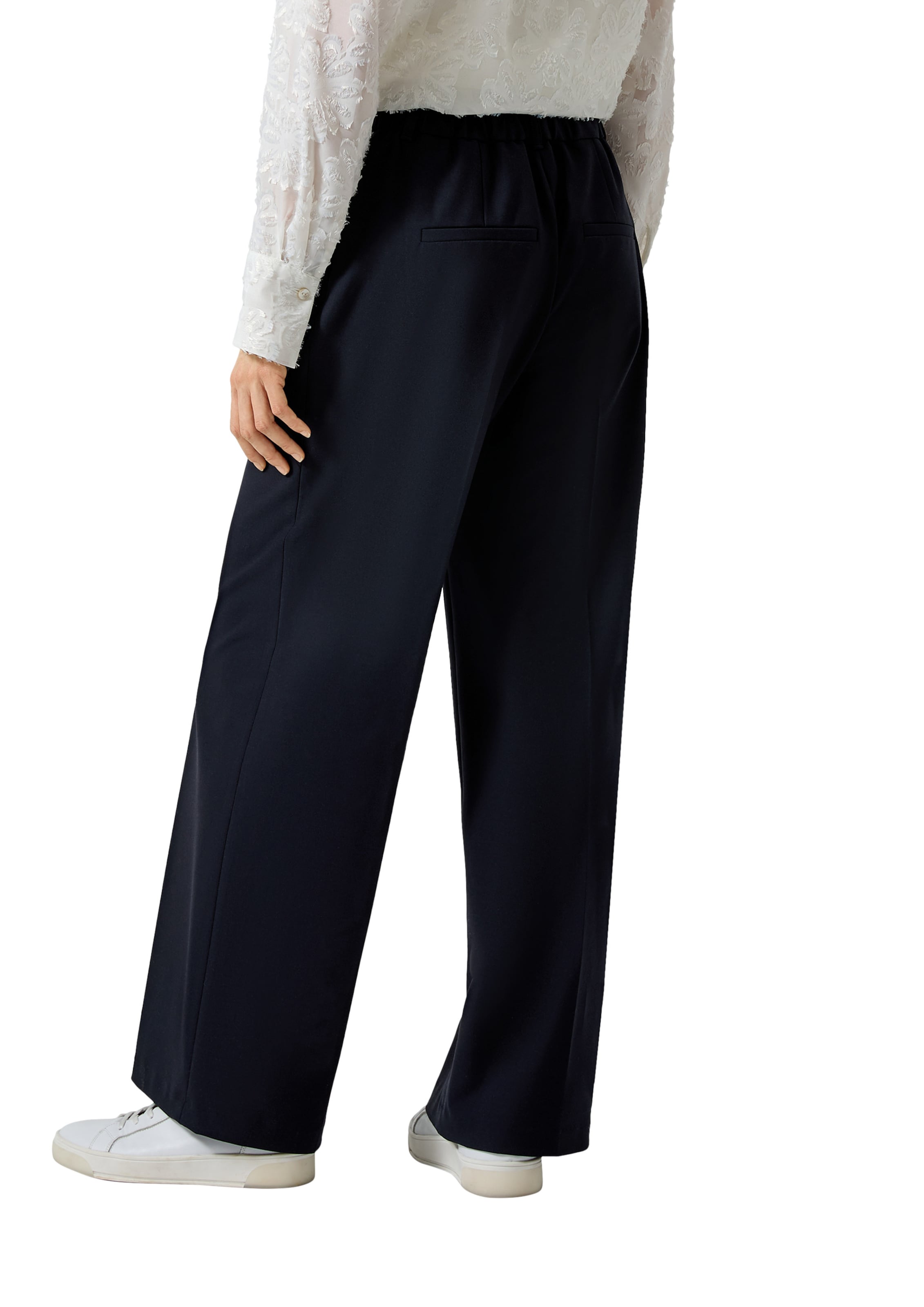 Regular Pantalon à plis s.Oliver en bleu