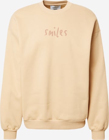 Smiles Sweatshirt 'Rayan' in Beige: front
