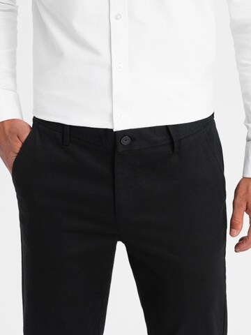 Ombre Slimfit Chinohose in Schwarz
