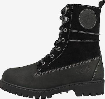 Bottines à lacets Dockers by Gerli en noir : devant