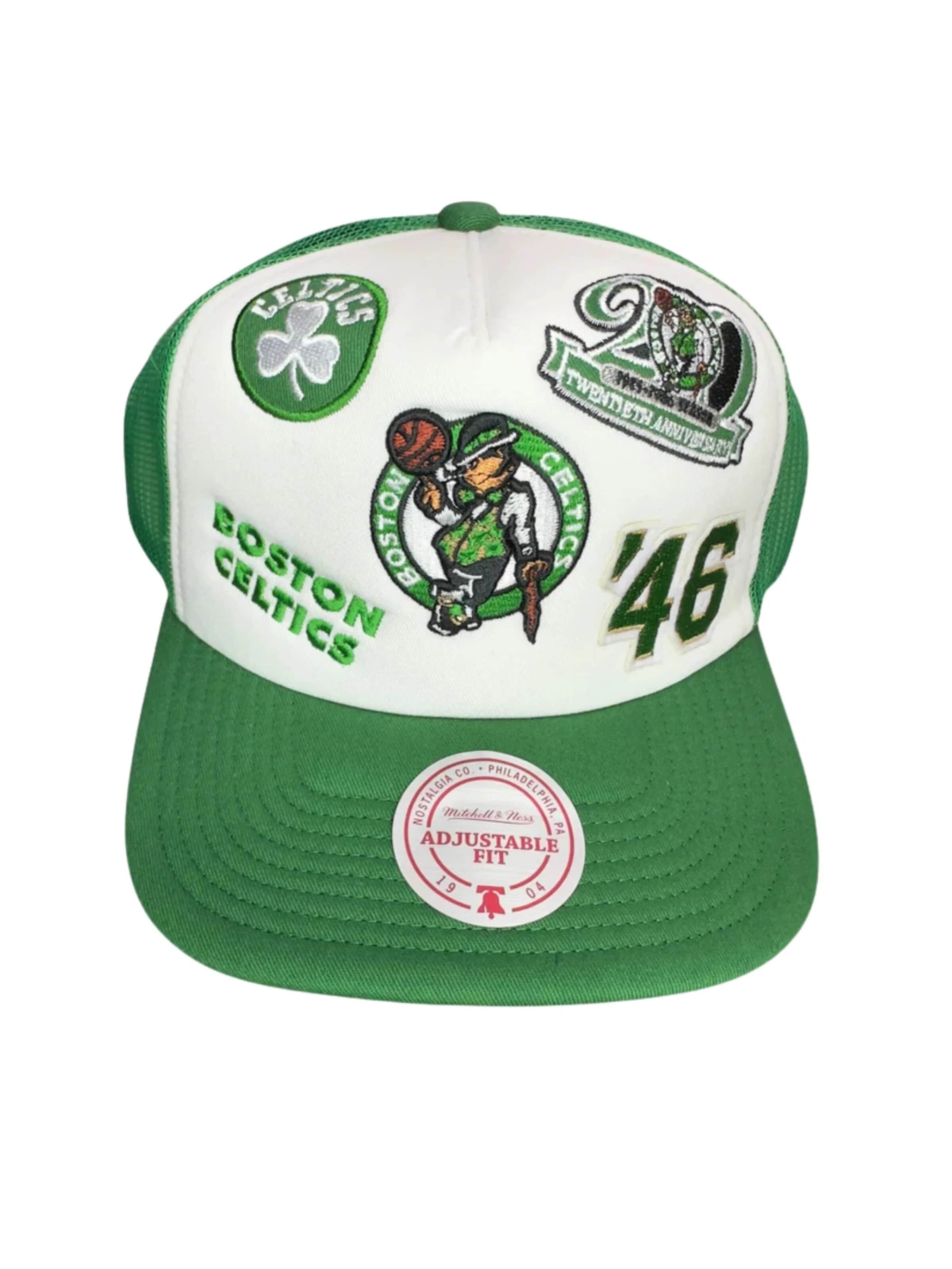 Mitchell & Ness - Boné 'Gorra mitchell & ness verde celtics gridlock trucker cap' em verde: frente