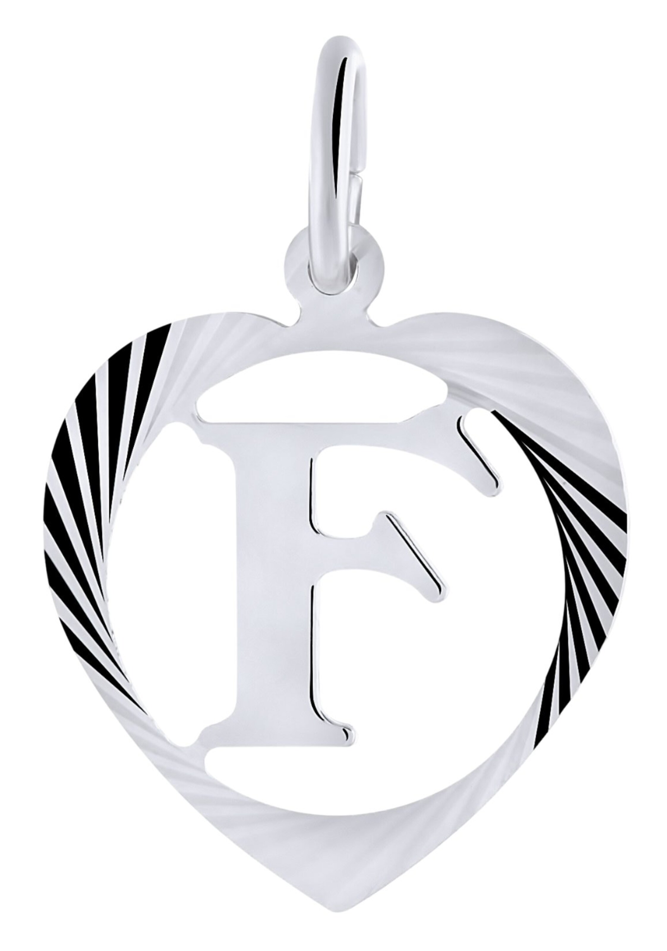 Lucardi Pendant in Silver: front