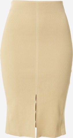 Calvin Klein Jeans Skirt in Beige: front