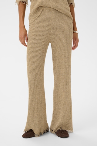 SOAKED IN LUXURY Slim fit Trousers 'Duena' in Yellow: front