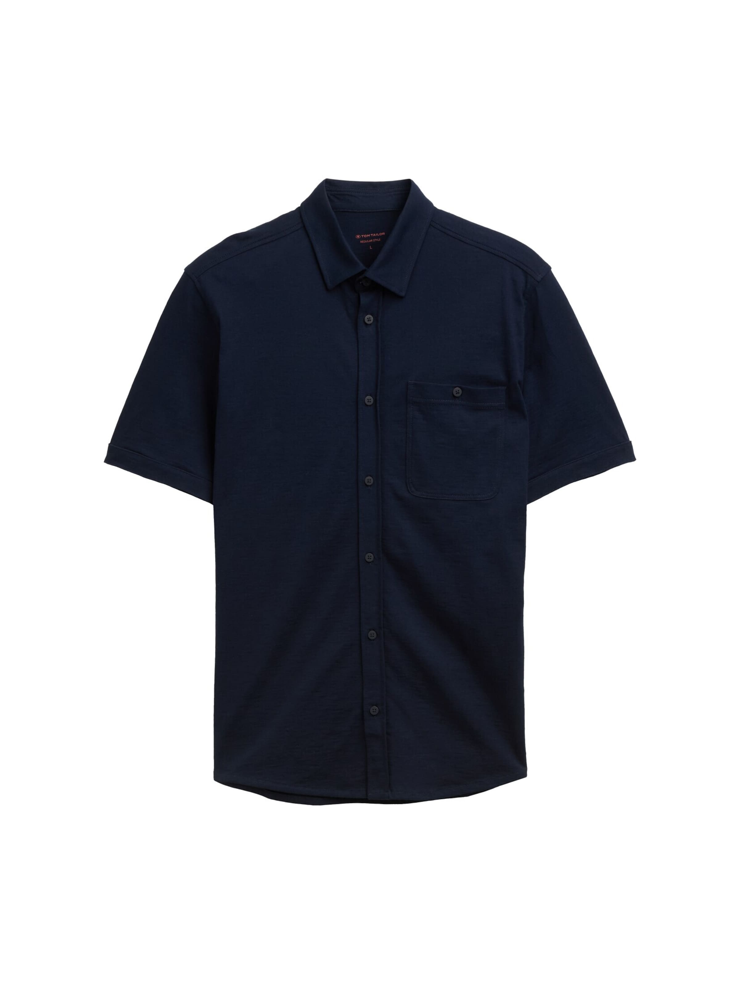 TOM TAILOR Regular fit Button Up Shirt in Blue: front