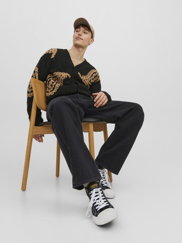 JACK & JONES Luźne Jeansy 'JJIAlex JJOriginal' w kolorze czarny