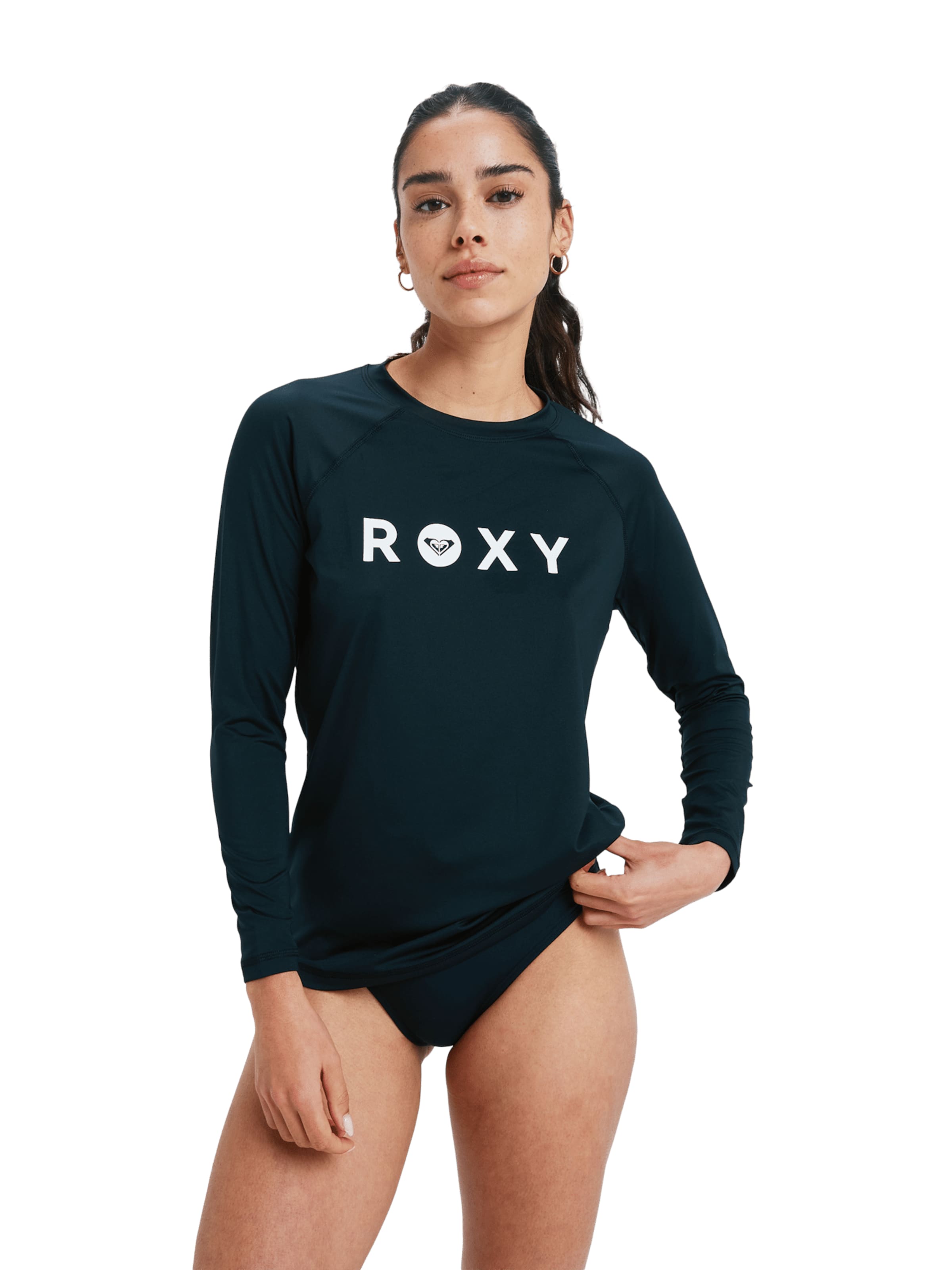 ROXY Schwimmshirt in Grau: Vorderseite