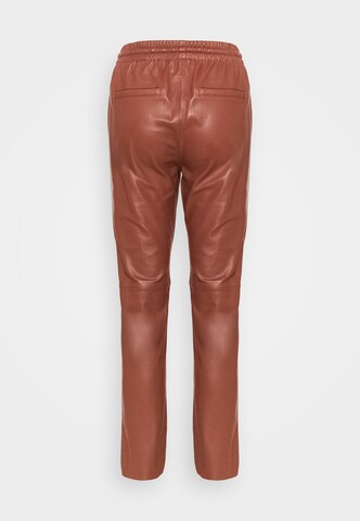 OAKWOOD Slimfit Hose 'GIFT' in Braun