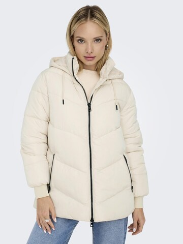 ONLY Vinterjakke i beige