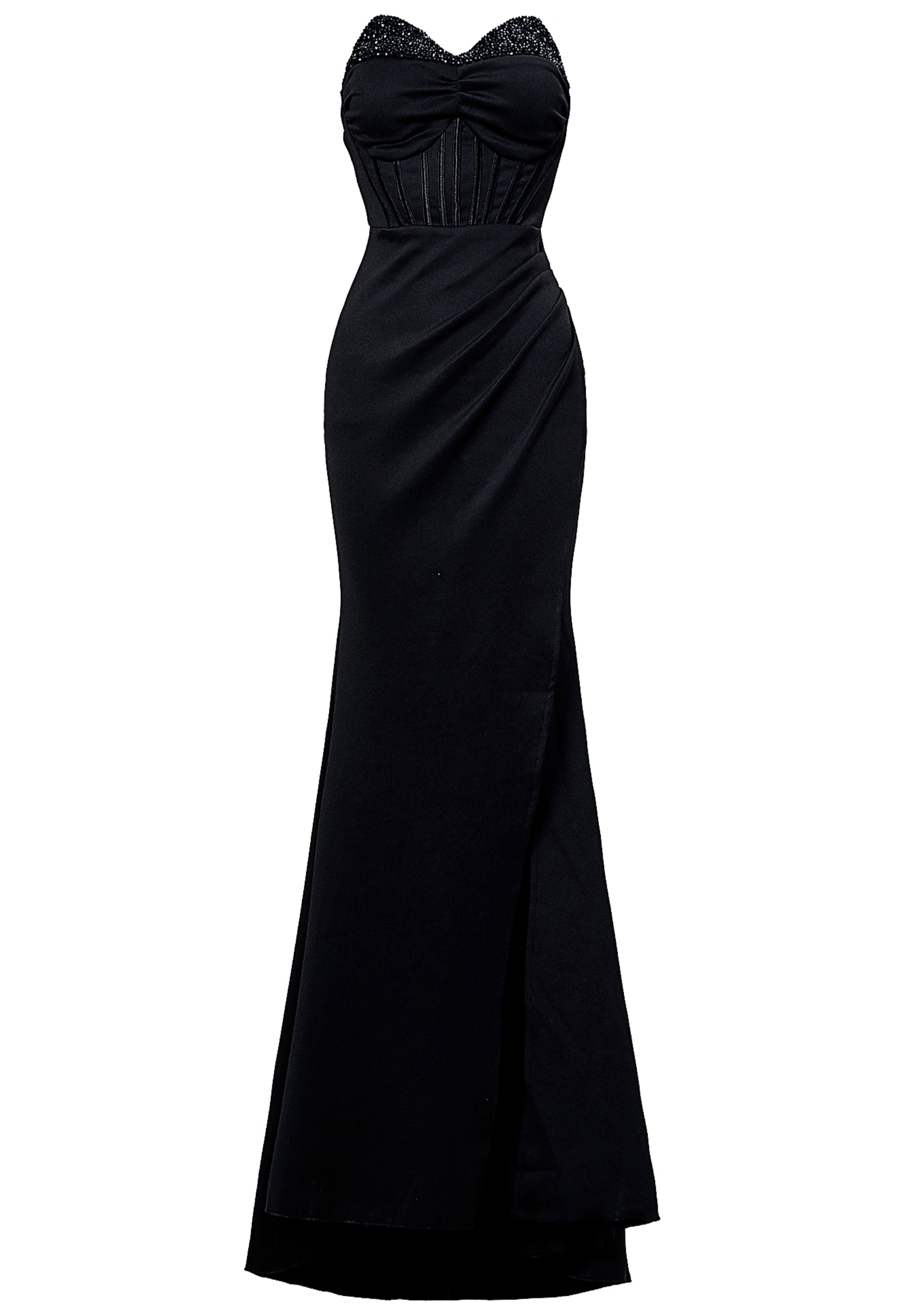Moda Minx Abendkleid 'Evelyn' in Schwarz: Vorderseite