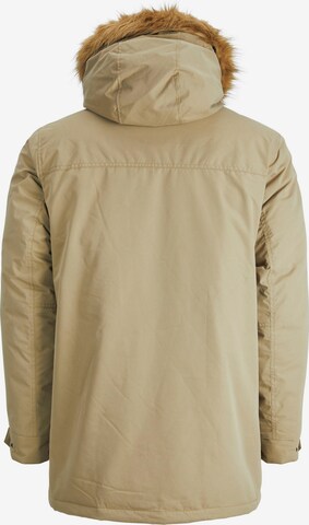 Parka d’hiver 'Winner' Jack & Jones Plus en beige