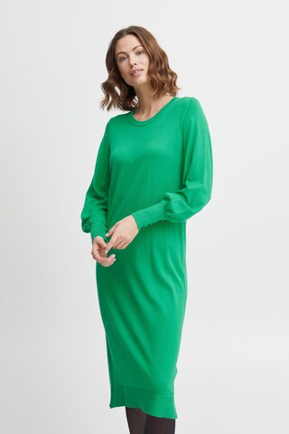Fransa Gebreide jurk 'Blume' in Groen: voorkant