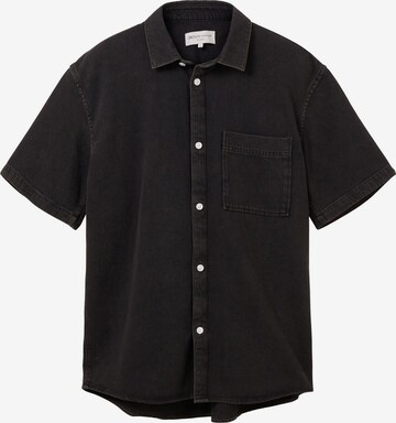 Chemise TOM TAILOR DENIM en noir : devant