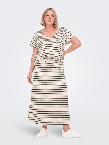 ONLY Carmakoma - Falda 'CARJana' en blanco