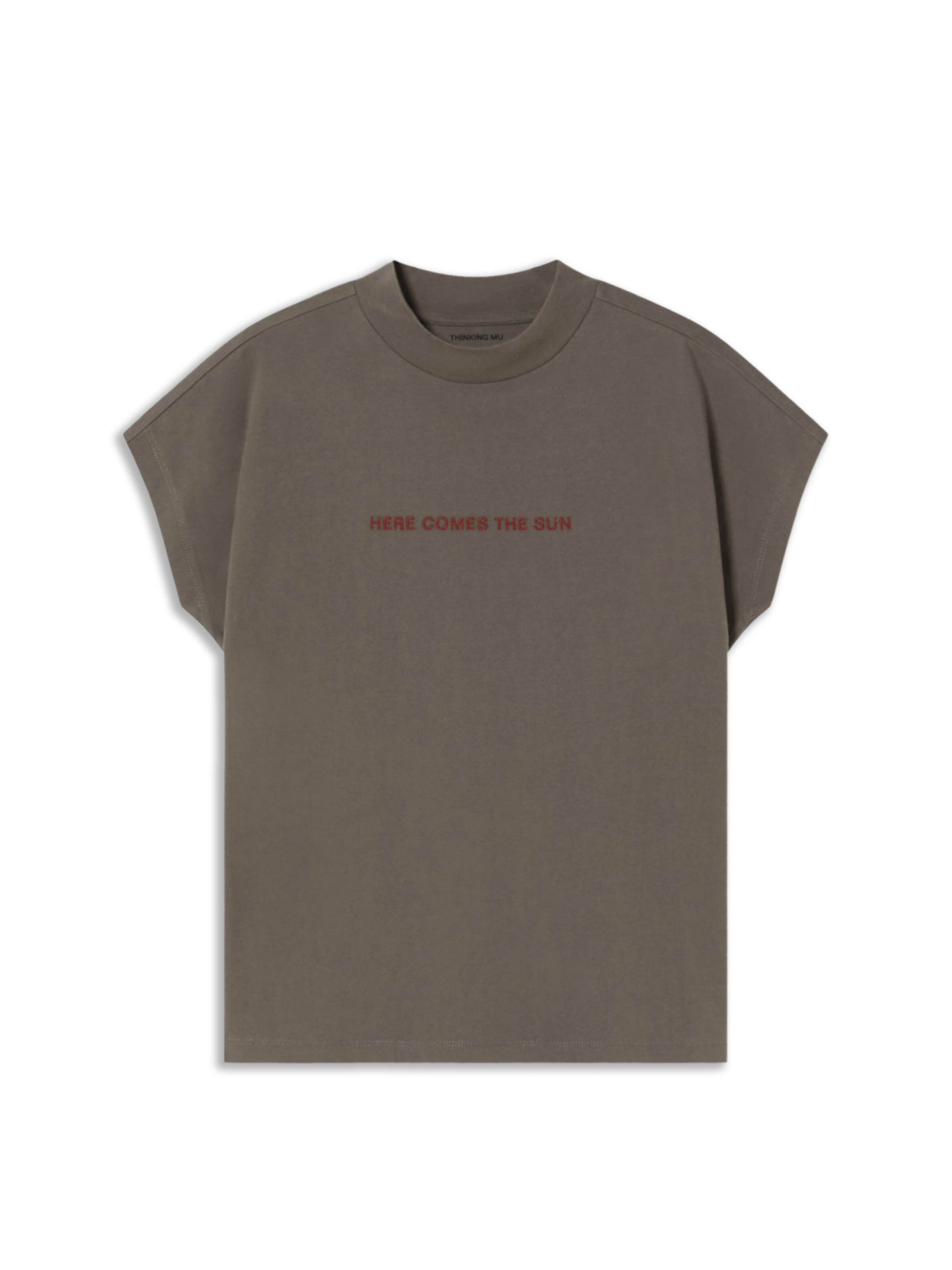 Maglietta 'Volta' di Thinking MU in marrone: frontale