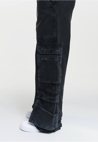 2Y Studios Loosefit Cargojeans 'Mara' in Schwarz