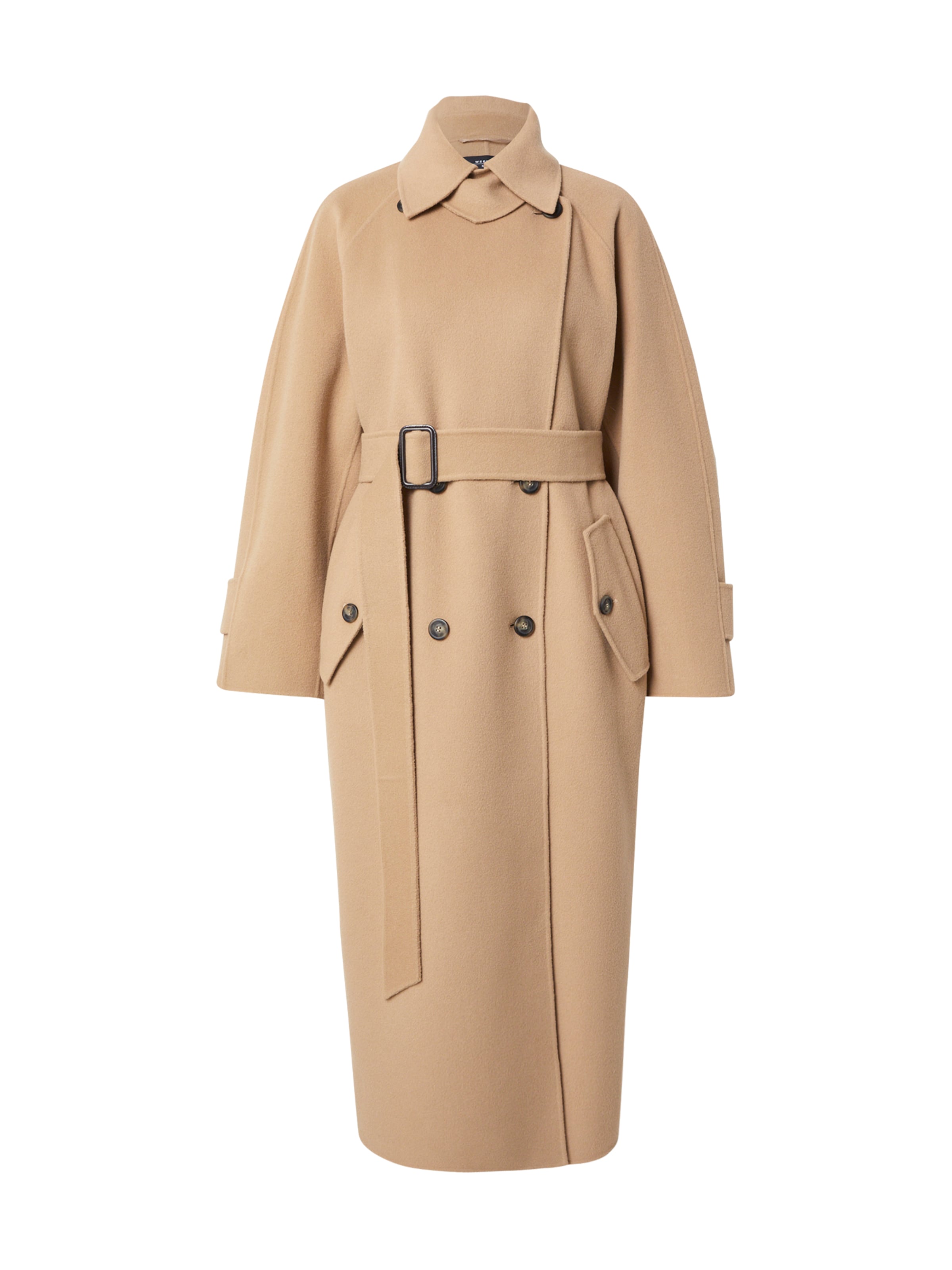 Weekend Max Mara - Sobretudo meia-estação 'CADINE' em bege: frente