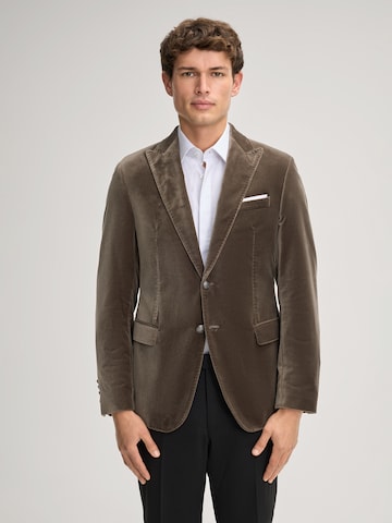 JOOP! Slim fit Colbert 'Horace-Velvet' in Bruin: voorkant