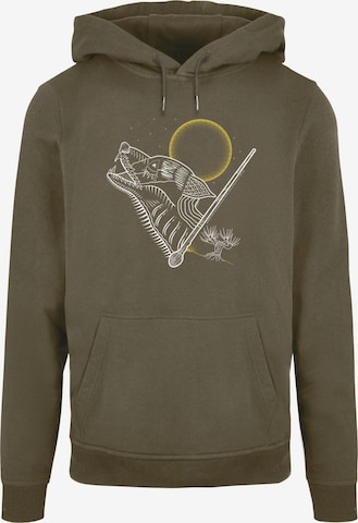 ABSOLUTE CULT Sweatshirt 'Harry Potter - Werewolf' in Green: front