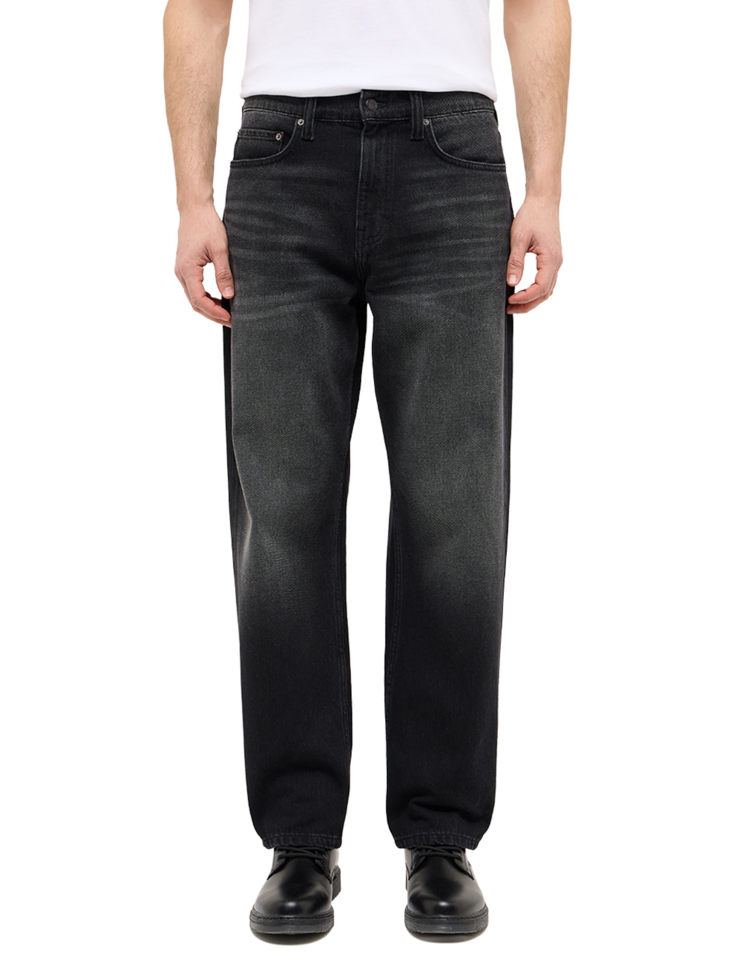 Loosefit Jean 'Jeff' MUSTANG en noir : devant