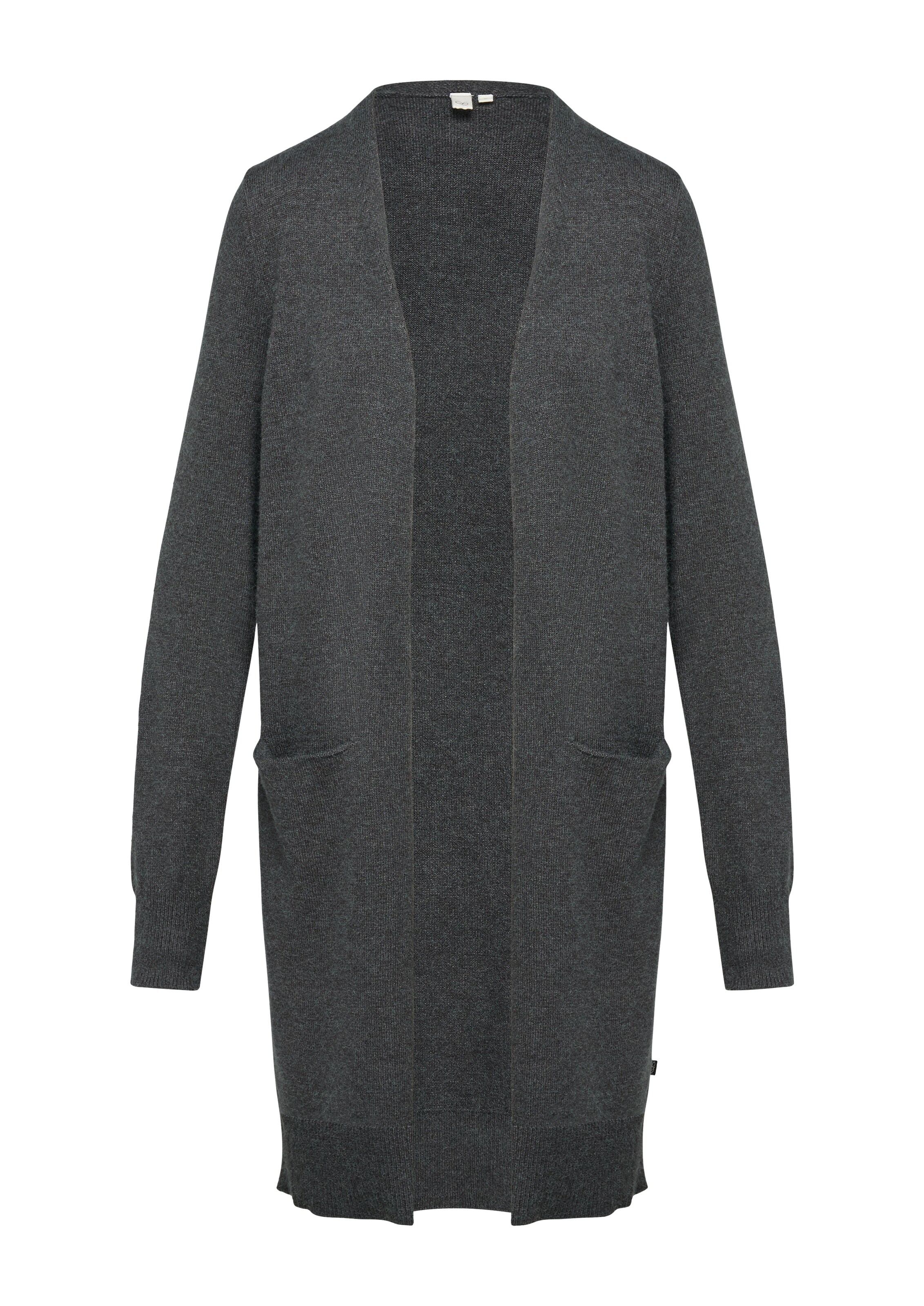 QS Strickjacke in Schwarz: Vorderseite