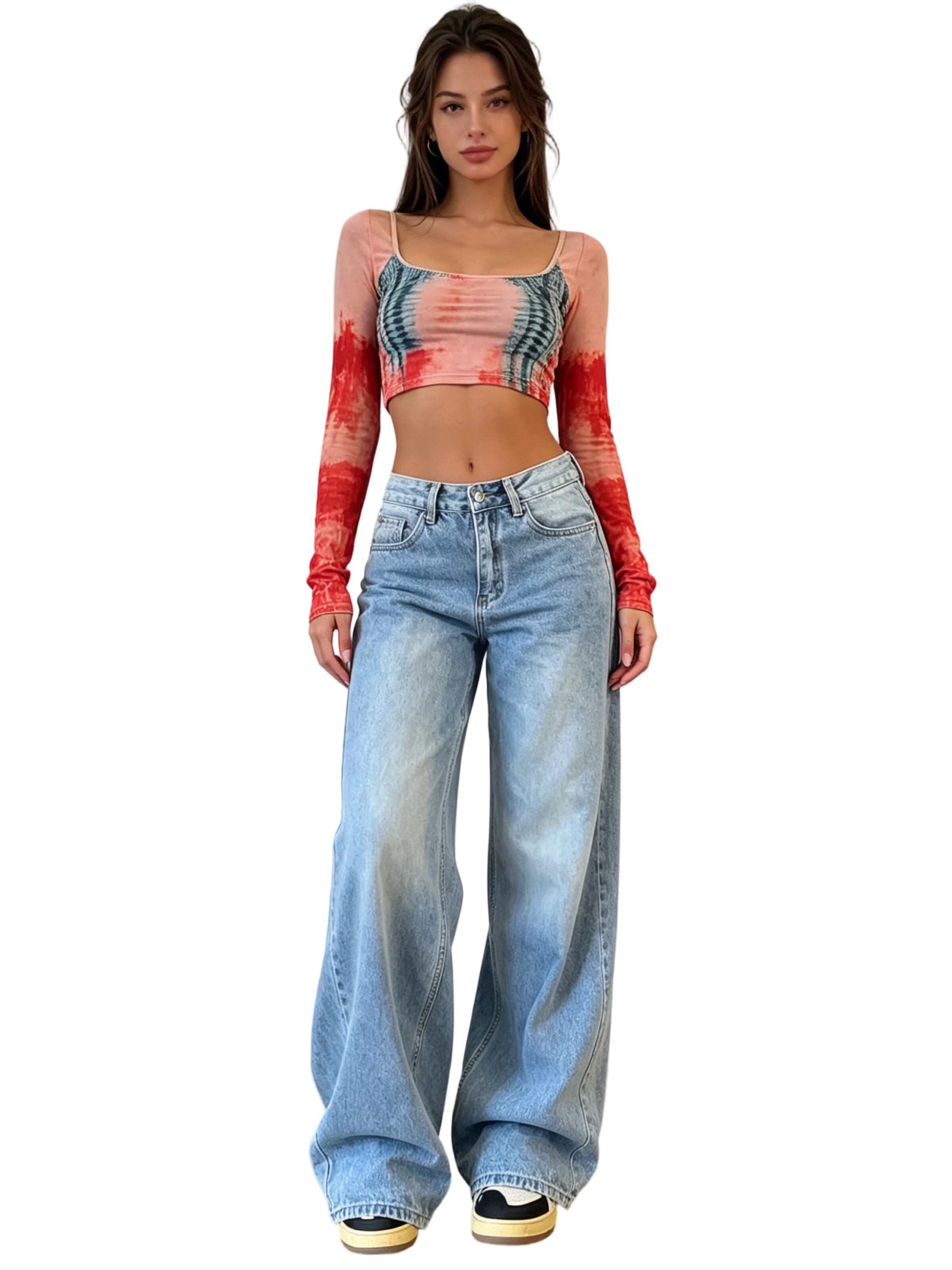 Yesfashion Loose fit Jeans in Blue: front