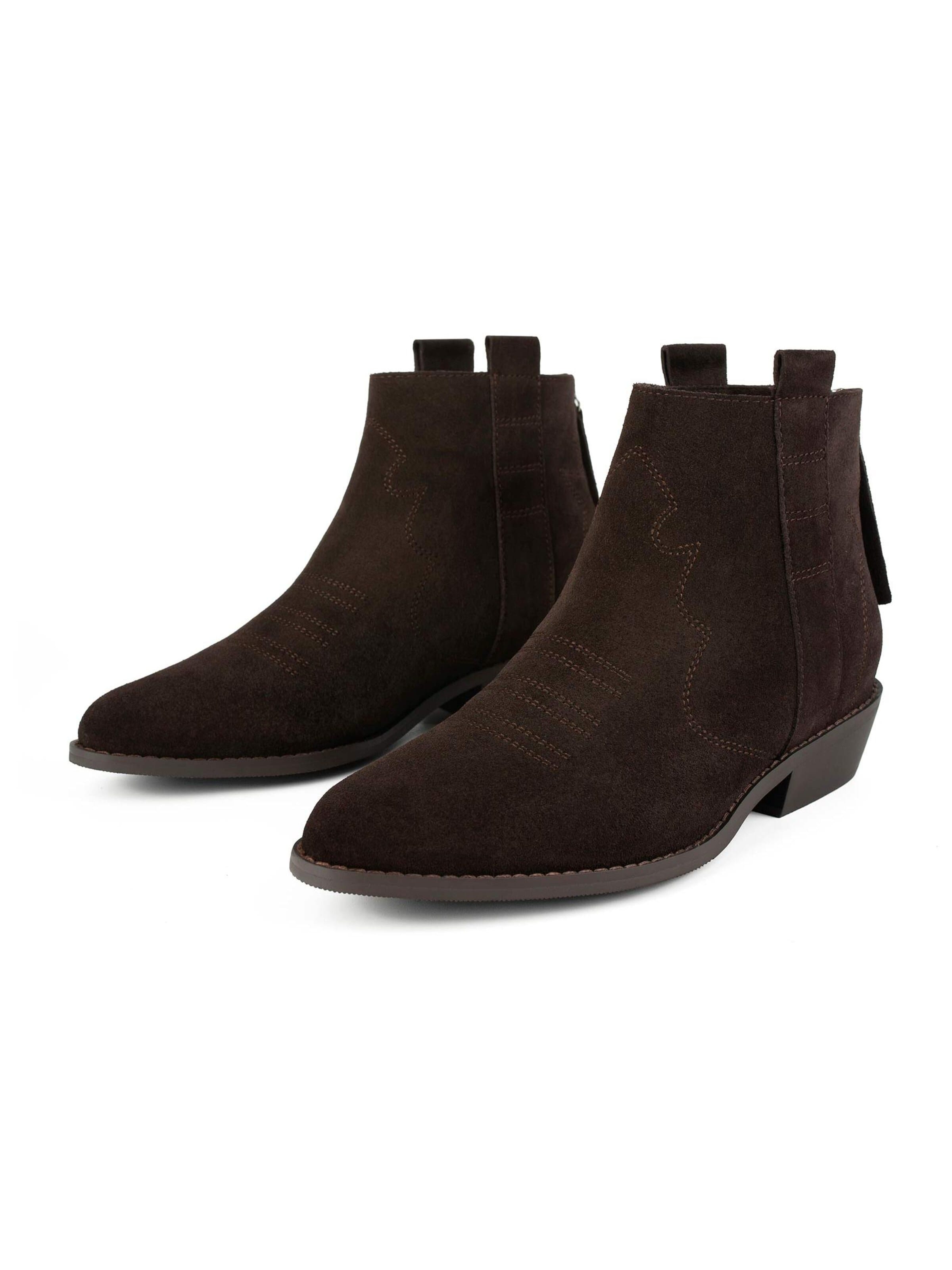 Bottines 'FLASHBACK' L37 HANDMADE SHOES en marron : devant