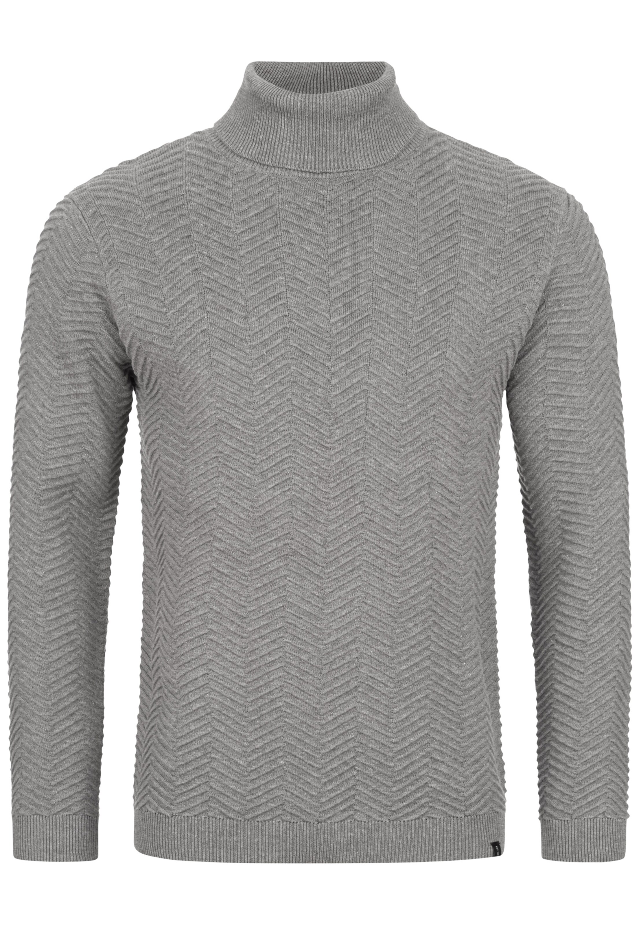 INDICODE JEANS Sweater 'Saini' in Grey: front