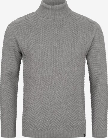 INDICODE JEANS Sweater 'Saini' in Grey: front