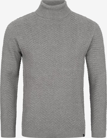 INDICODE JEANS Pullover 'Saini' in Grau: predná strana