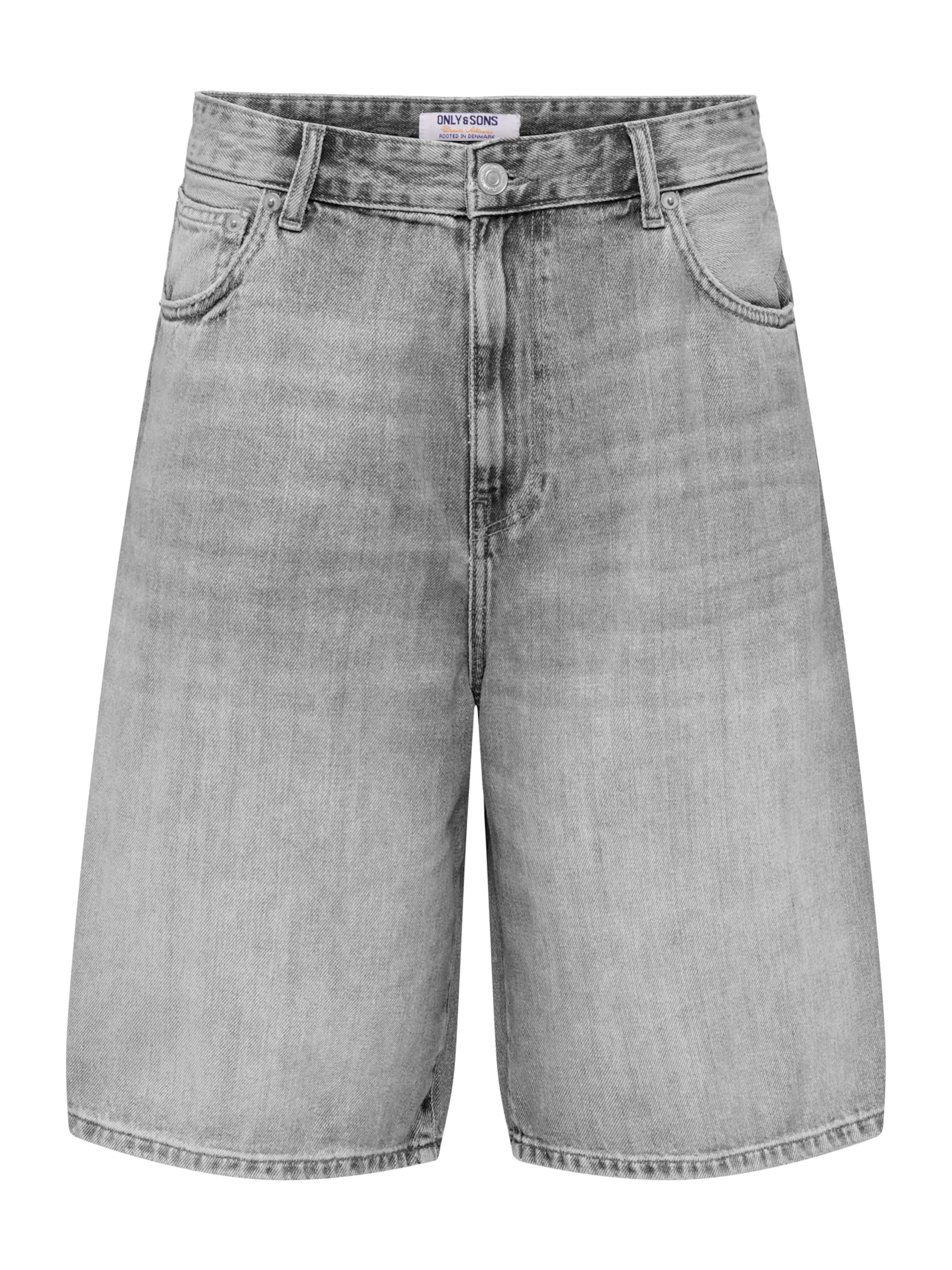 Only & Sons Jeans 'ONSCARL' i grey denim, Produktvisning