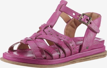A.S.98 Strap Sandals in Pink: front