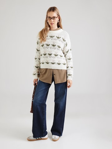 Pulover 'VMIdelle' de la VERO MODA pe alb