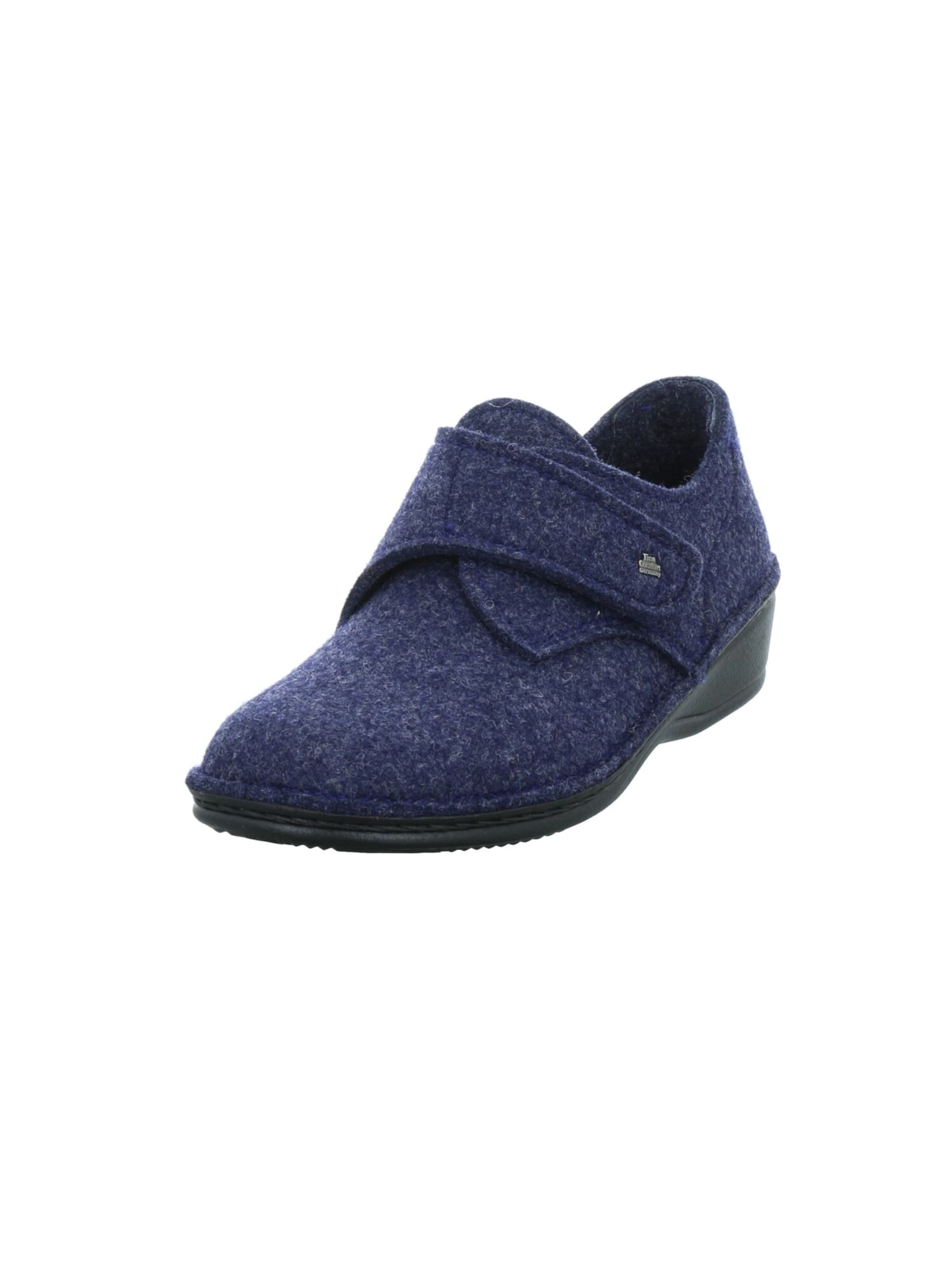 Finn Comfort Hausschuh 'Adelboden' in Blau: Vorderseite