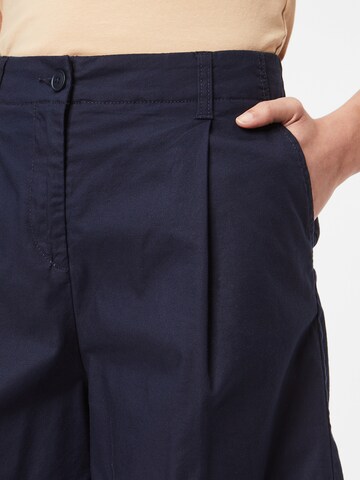 Wide leg Pantaloni con pieghe di UNITED COLORS OF BENETTON in blu