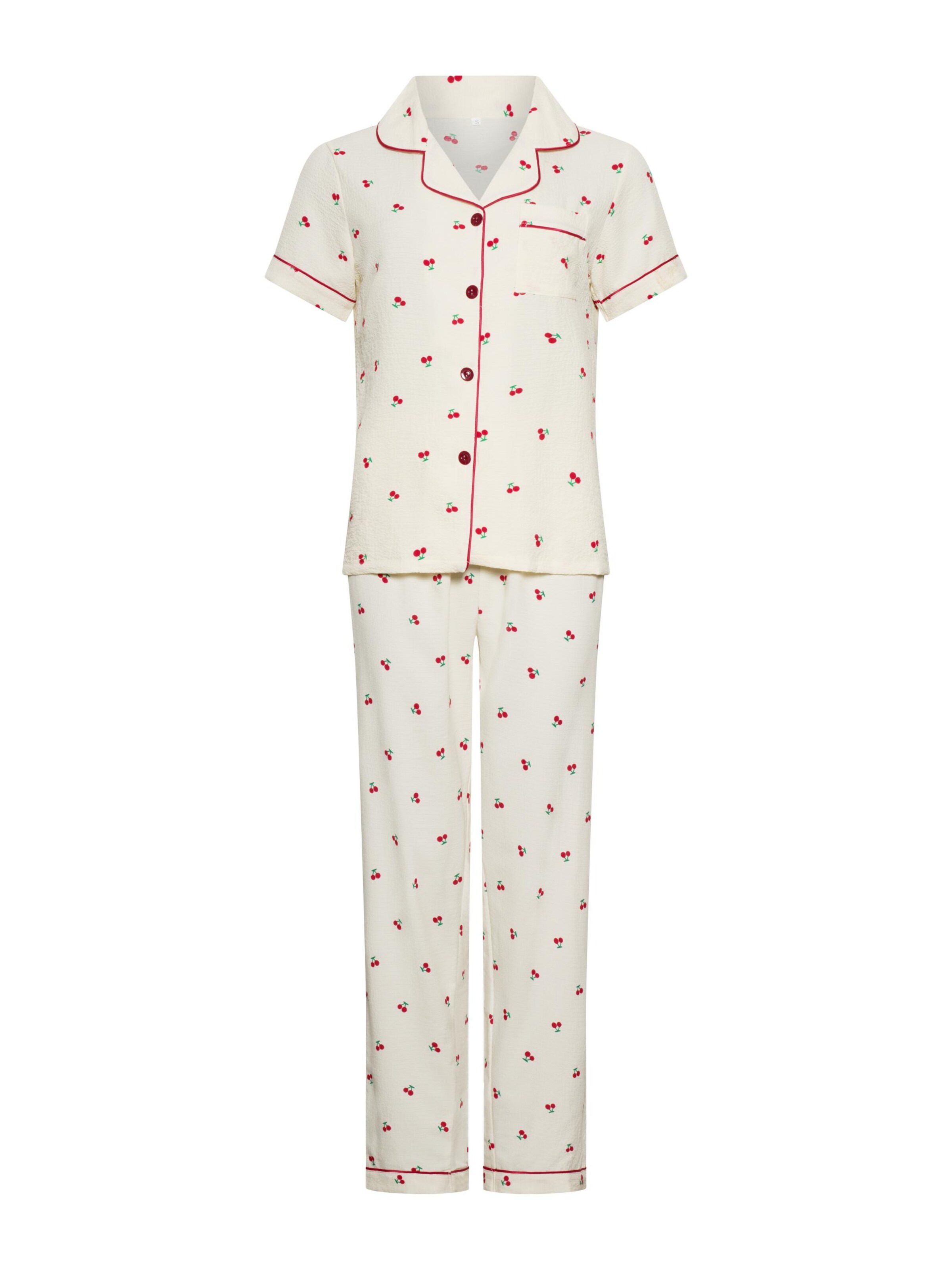 Orchibelle Pajama 'Rosaura' in White: front