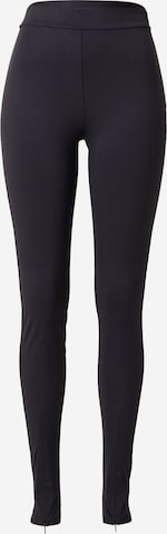 Coupe slim Leggings 'Etravel' BOSS en noir : devant