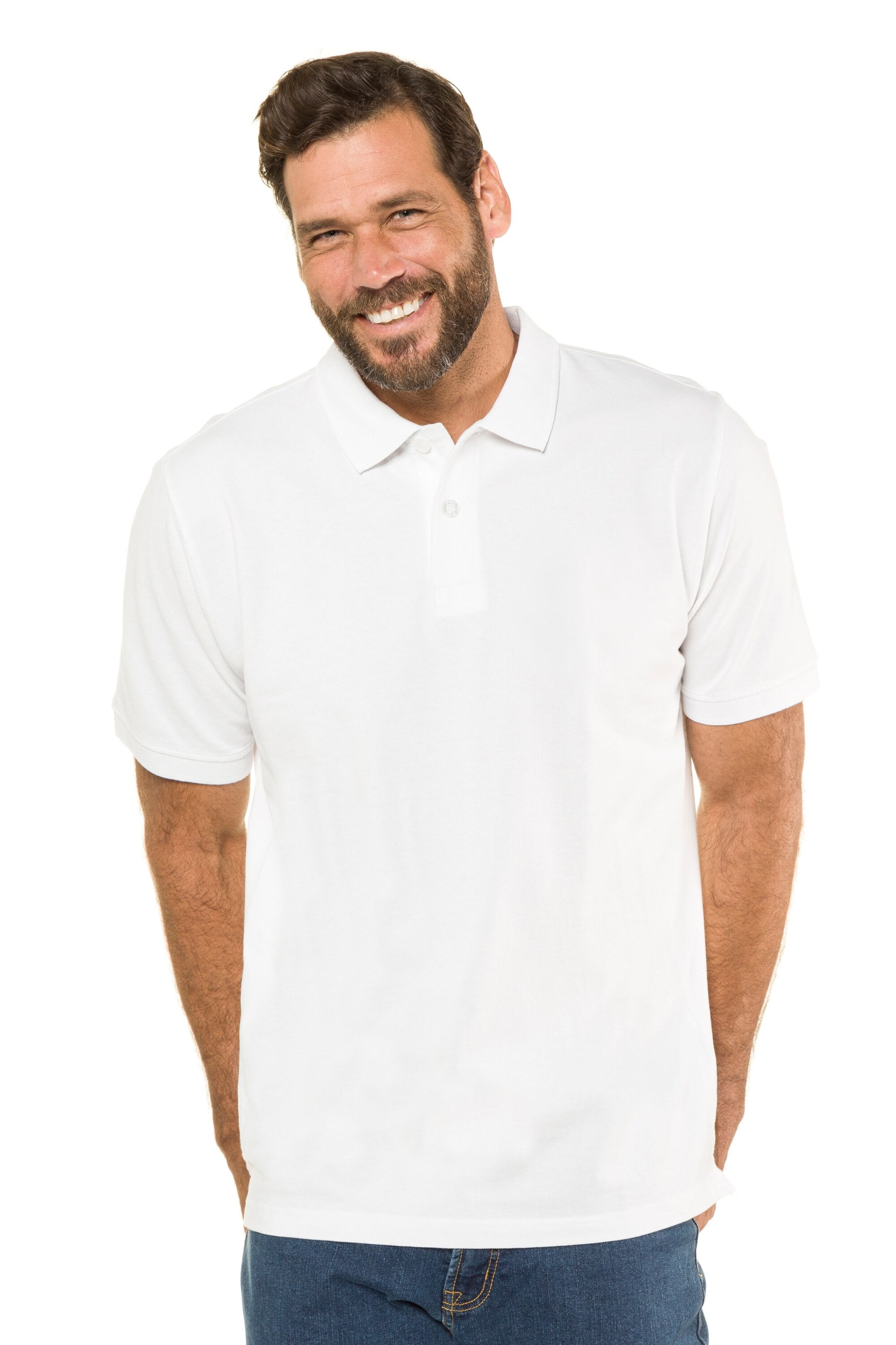 JP1880 Shirt in Wit: voorkant