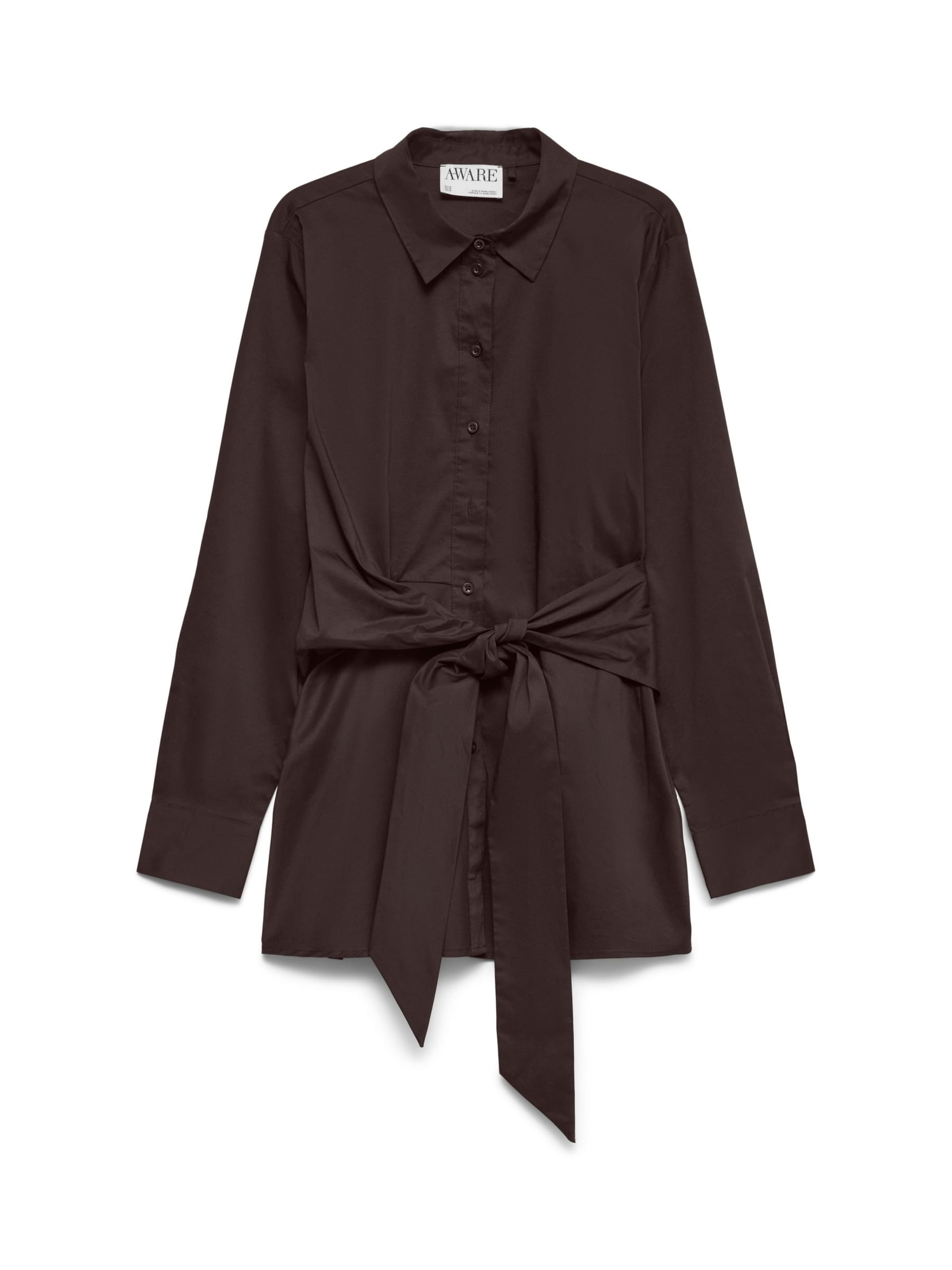 Camicia da donna 'AWALVA' di VERO MODA in marrone: frontale