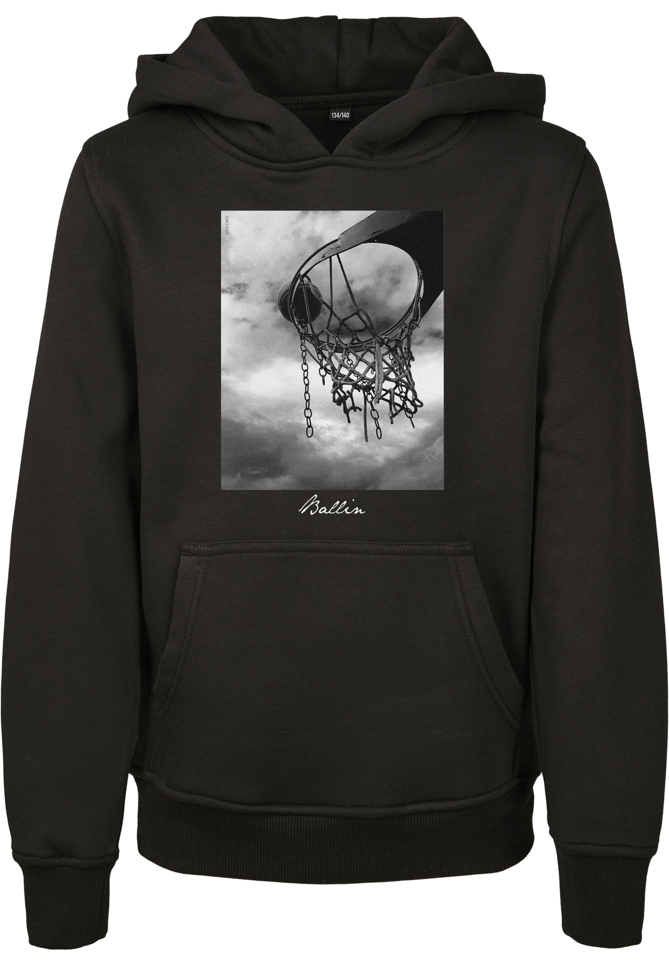 Mister Tee Sweatshirt 'Ballin 2.0' in Zwart: voorkant