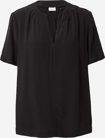 s.Oliver BLACK LABEL - Blusa en negro: frente